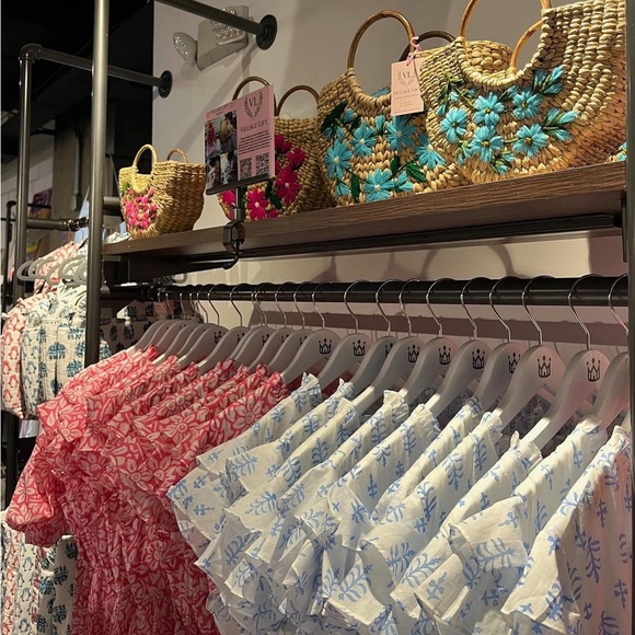 Village Lift block print Gracie dress - Picture 8 of 9